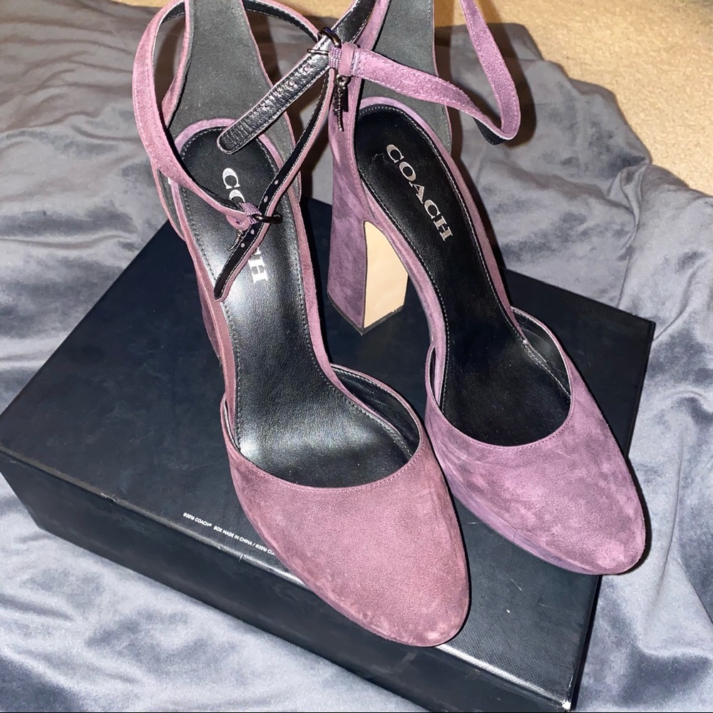 Coach strap high heel
